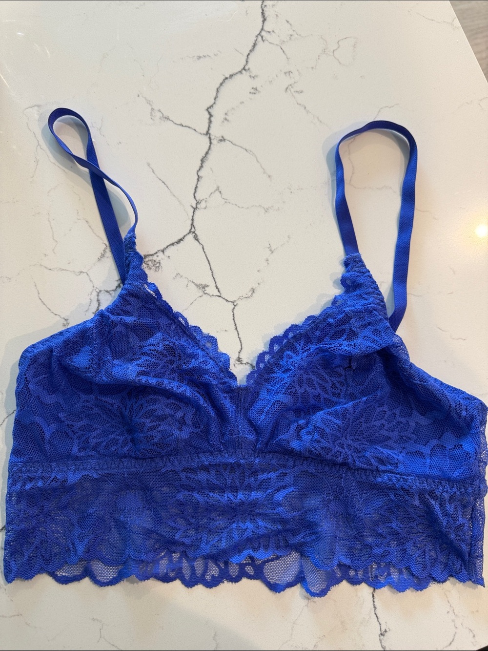 Victoria's Secret PINK Royal Blue Lace Bralette